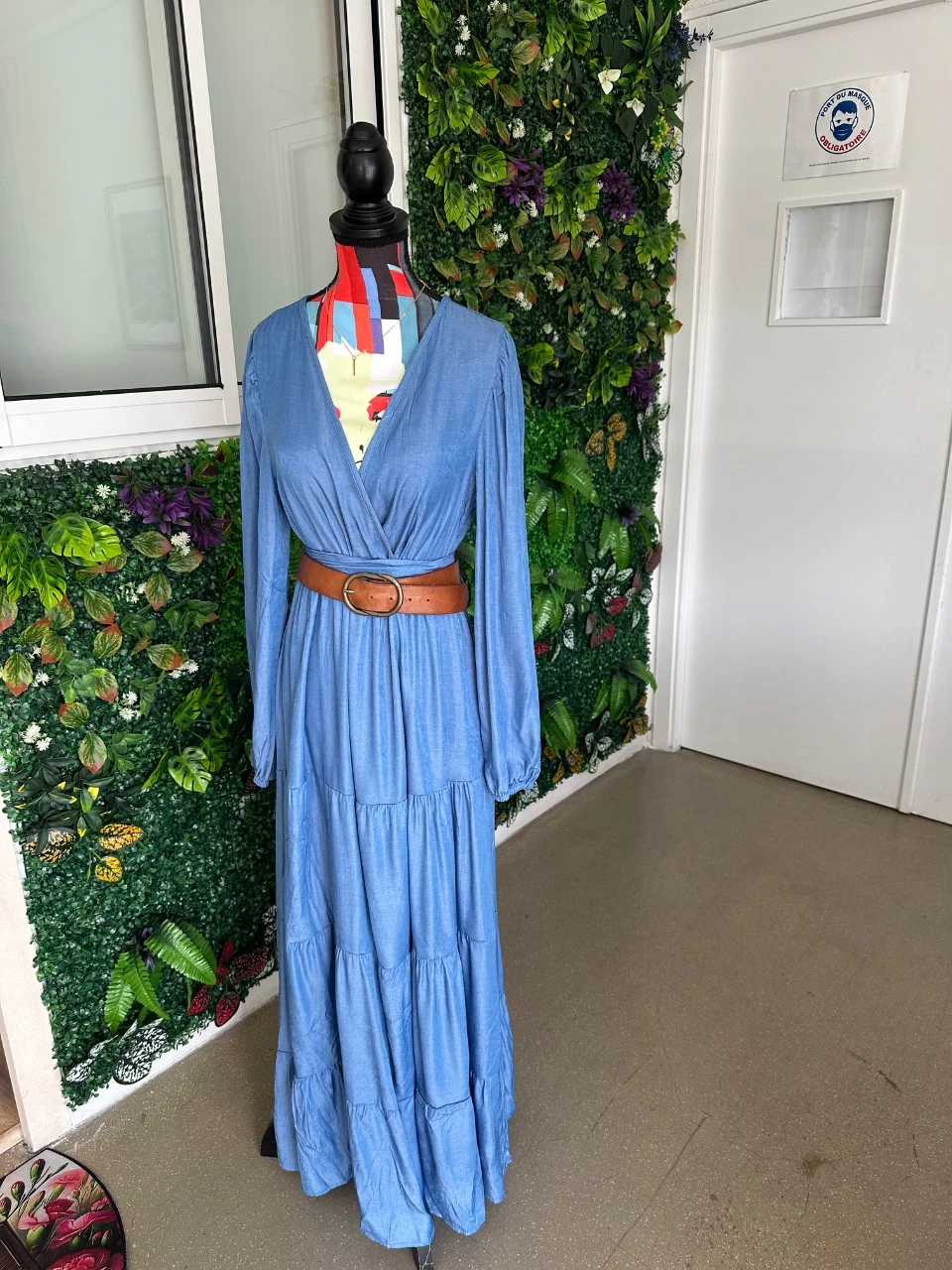 Vestido largo azul – photo 2
